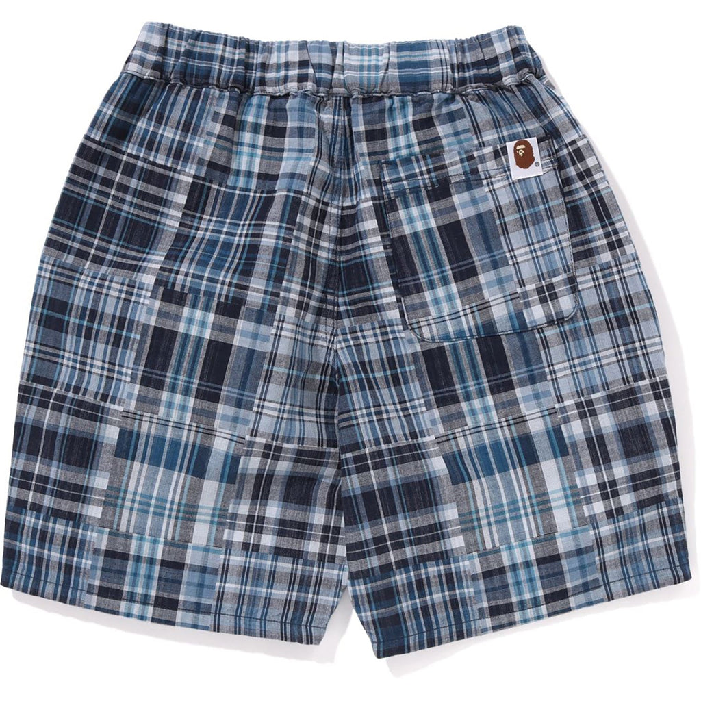 BAPE MULTI CHECK ONE POINT SHORTS KIDS