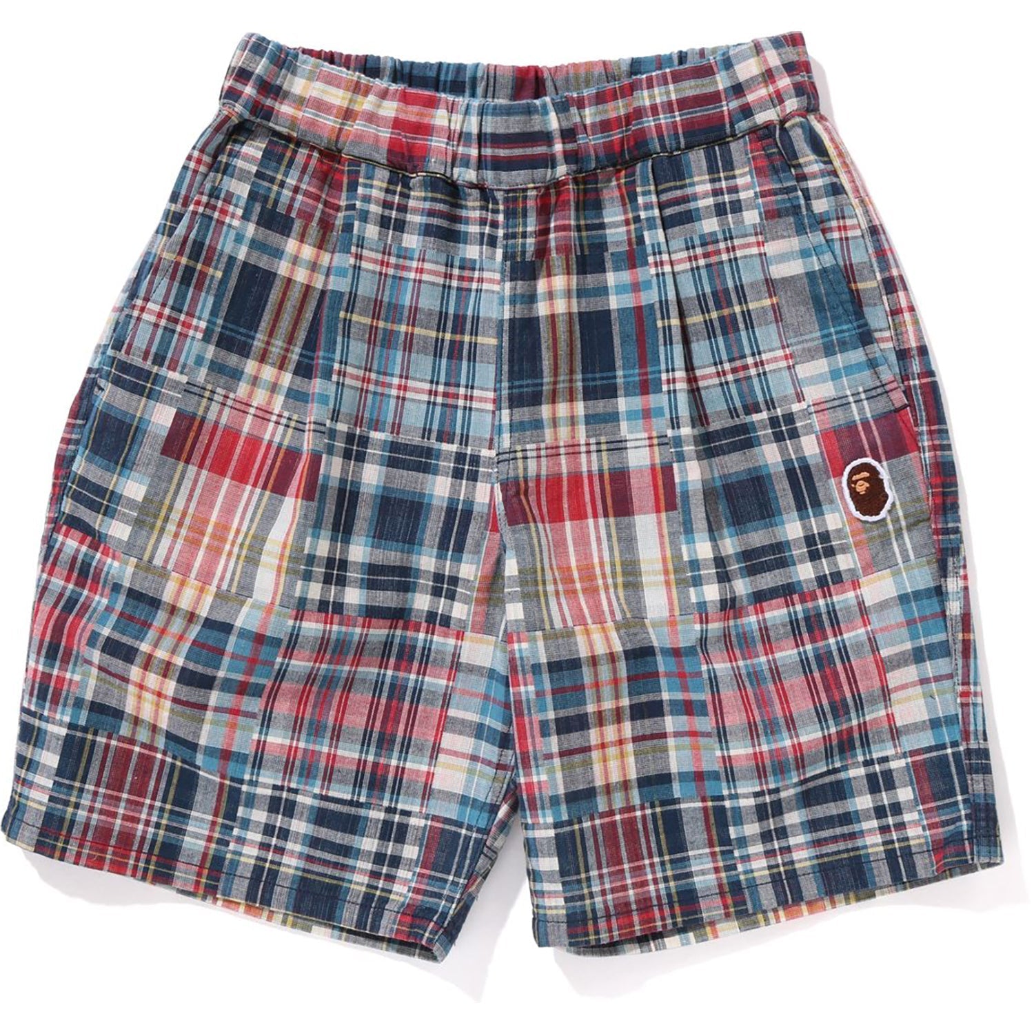BAPE MULTI CHECK ONE POINT SHORTS KIDS