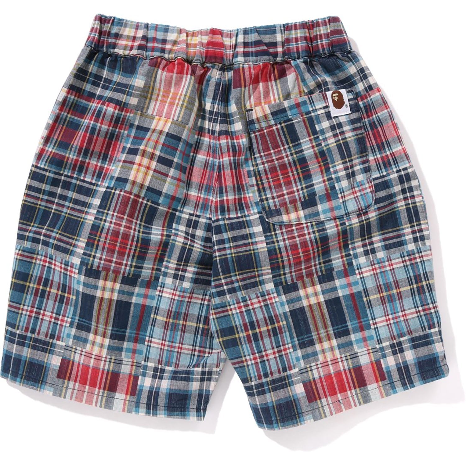 BAPE MULTI CHECK ONE POINT SHORTS KIDS