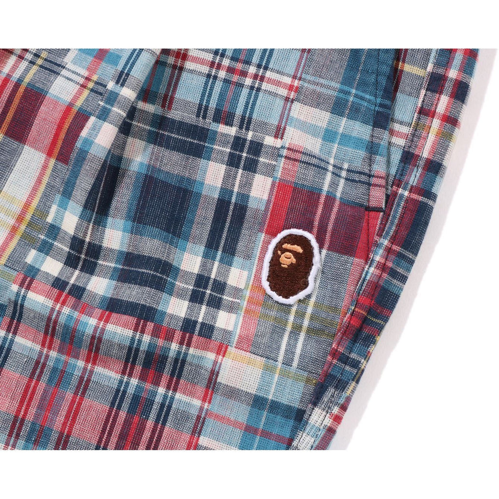 BAPE MULTI CHECK ONE POINT SHORTS KIDS