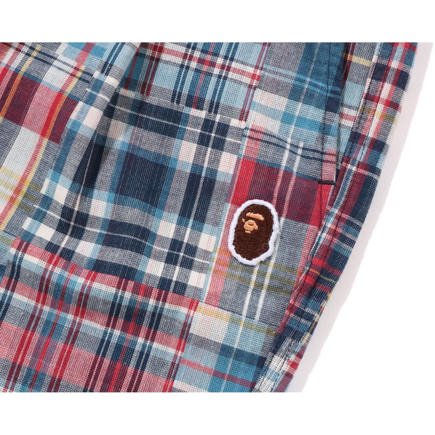 BAPE MULTI CHECK ONE POINT SHORTS KIDS