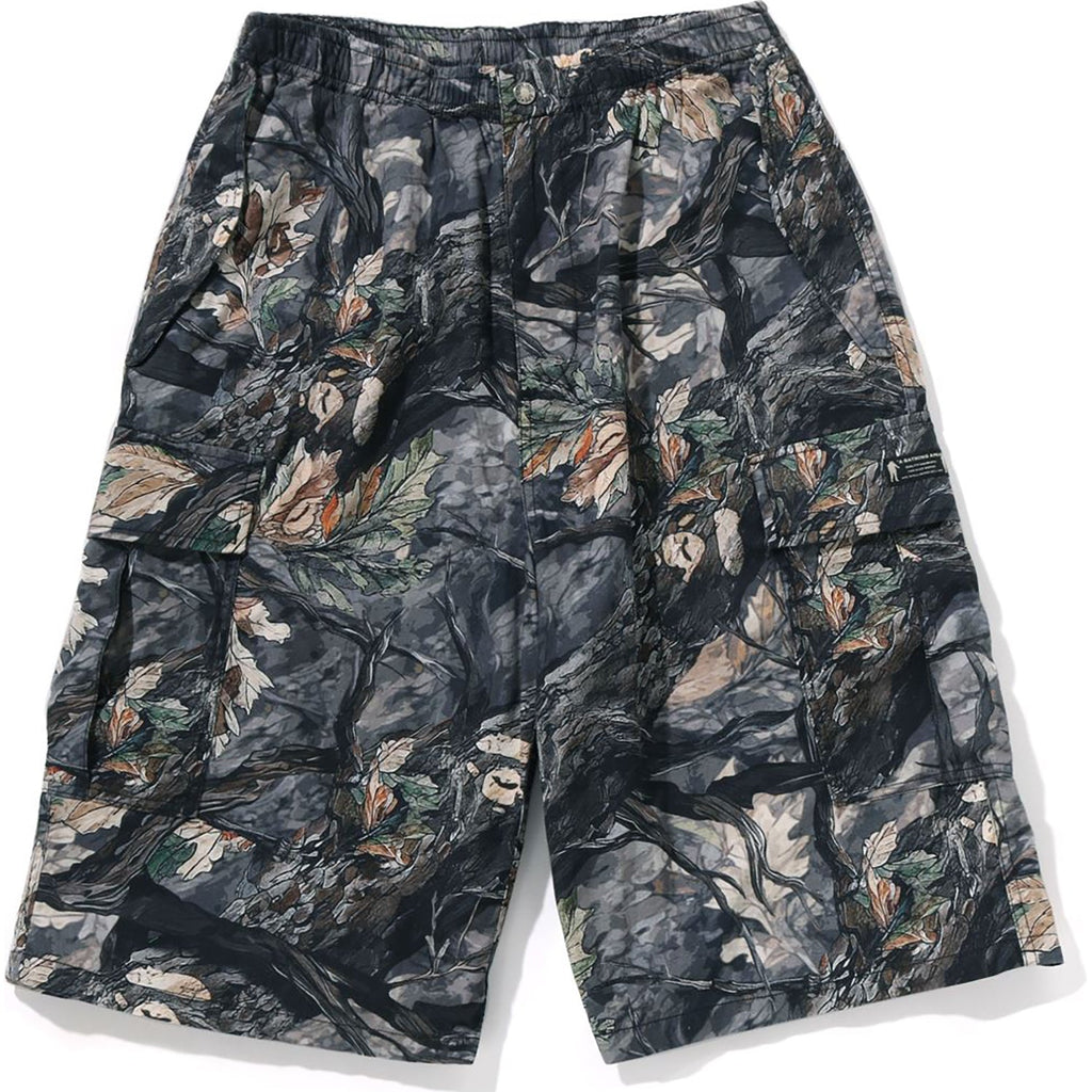 BAPE TREE EDGE CAMO CARGO SHORTS MENS
