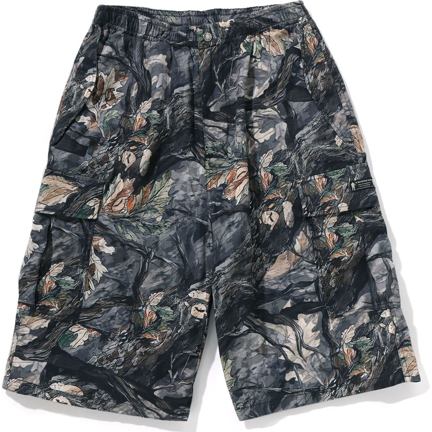 BAPE TREE EDGE CAMO CARGO SHORTS MENS