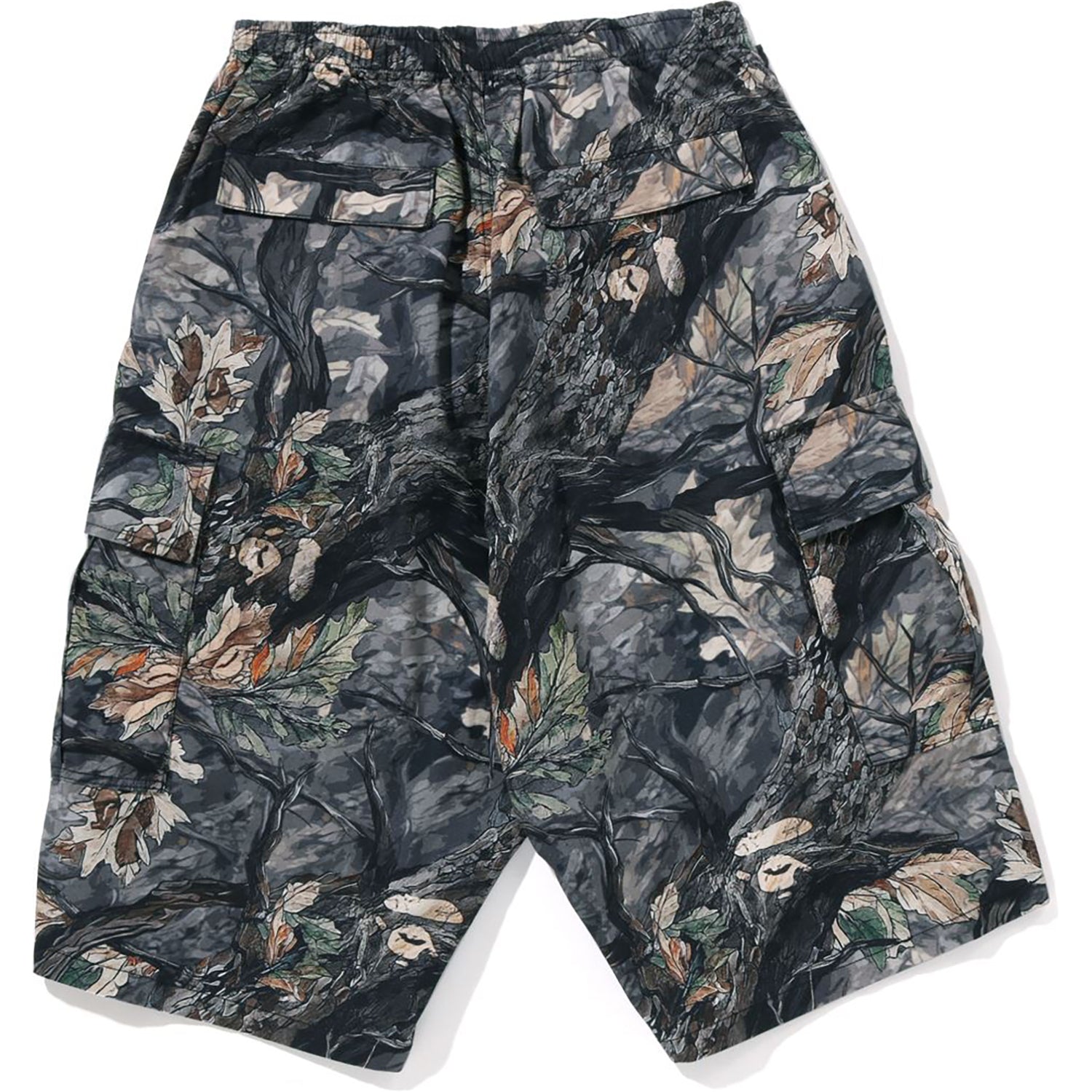 BAPE TREE EDGE CAMO CARGO SHORTS MENS