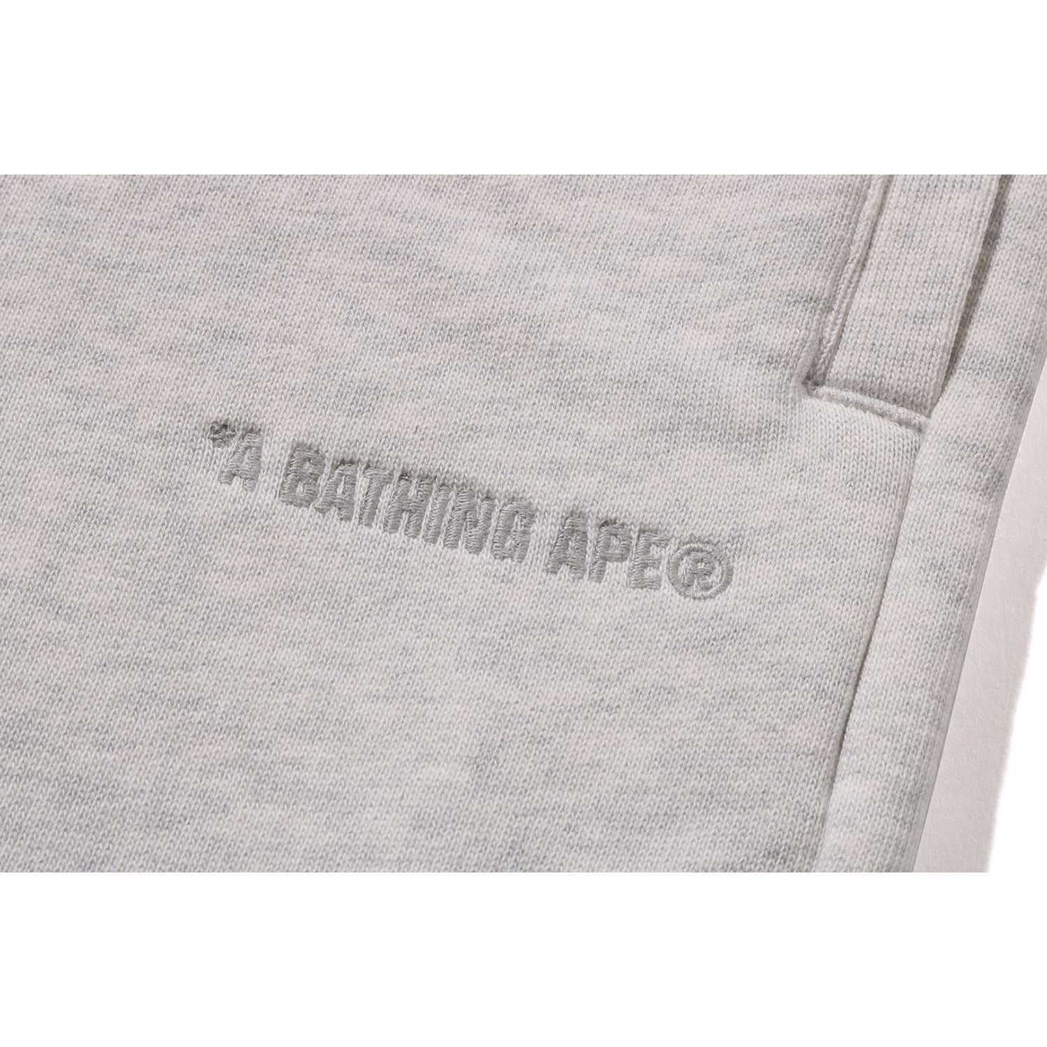 BAPE BATHING APE LOGO KNEE LENGTH RELAXED FIT SWEAT SHORTS MENS