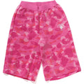 BAPE COLOR CAMO APE HEAD SEQUIN SWEAT SHORTS LADIES