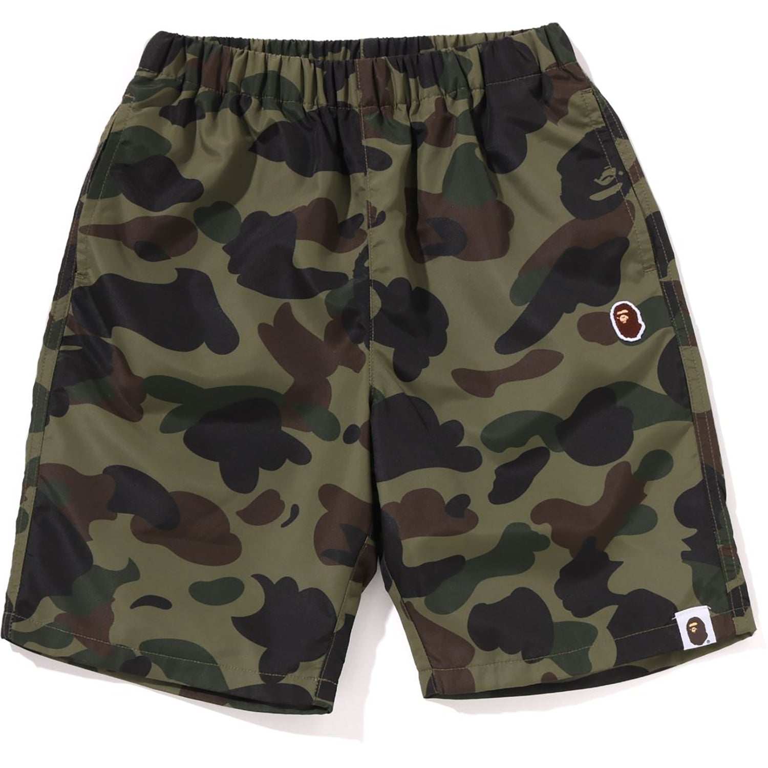 BAPE 1ST CAMO ONE POINT BEACH SHORTS KIDS