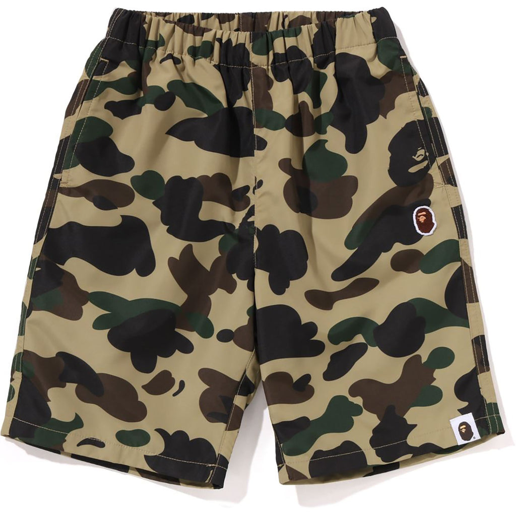 BAPE 1ST CAMO ONE POINT BEACH SHORTS KIDS