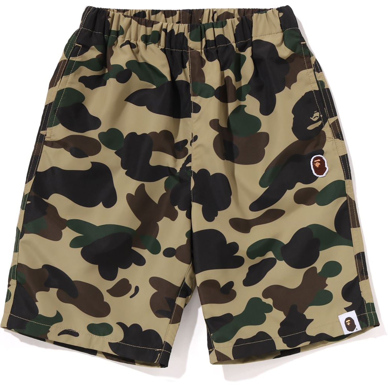 BAPE 1ST CAMO ONE POINT BEACH SHORTS KIDS