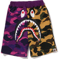 BAPE SPLIT CAMO SHARK SWEAT SHORTS KIDS
