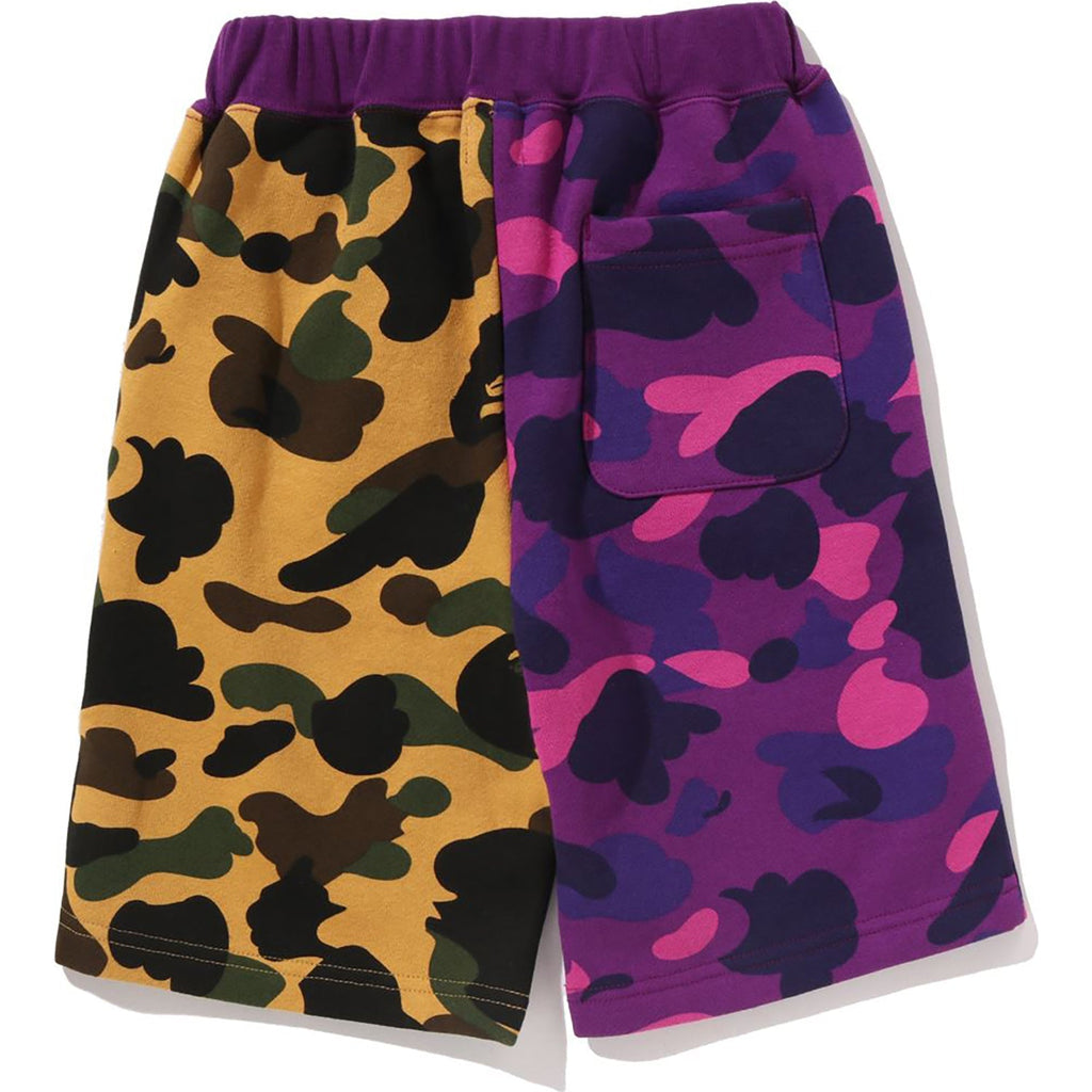 BAPE SPLIT CAMO SHARK SWEAT SHORTS KIDS