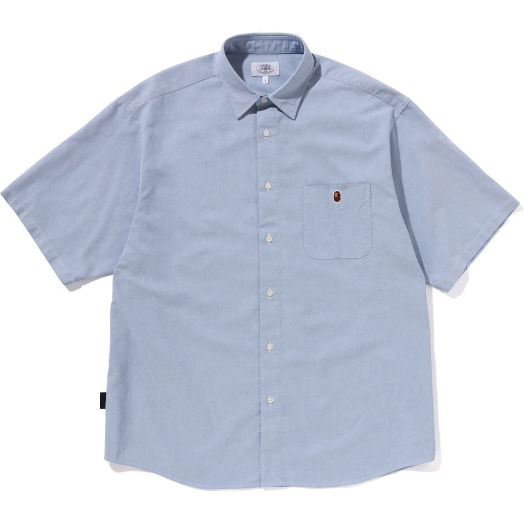BAPE ONE POINT CORDURA OXFORD S/S SHIRT RELAXED FIT MENS