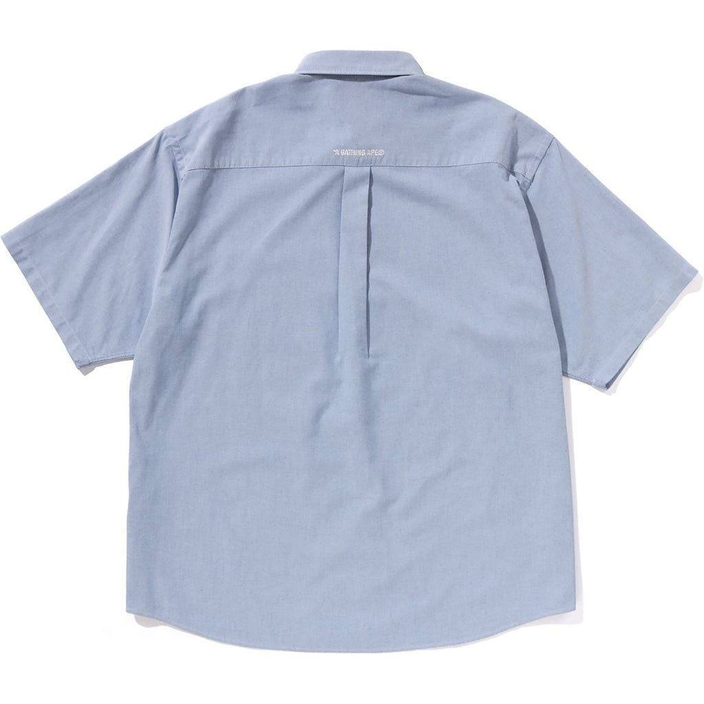 BAPE ONE POINT CORDURA OXFORD S/S SHIRT RELAXED FIT MENS