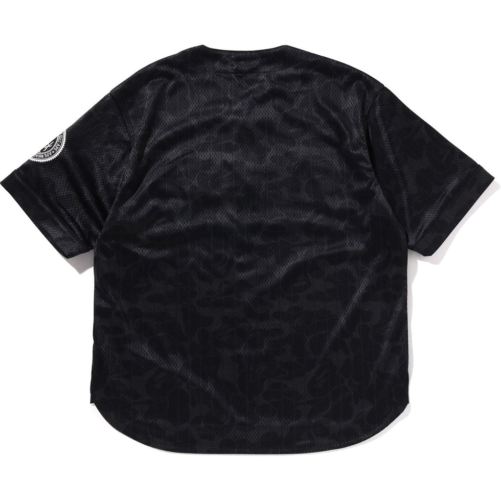 BAPE CAMO STRIPE BASEBALL SHIRT MENS