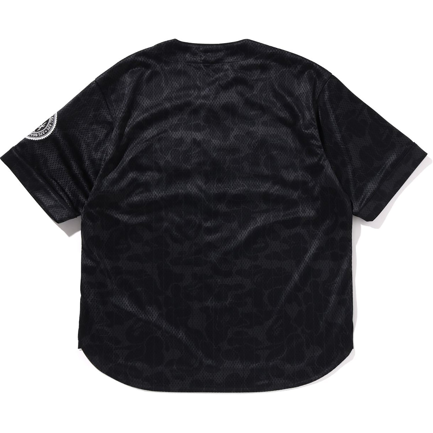 BAPE CAMO STRIPE BASEBALL SHIRT MENS