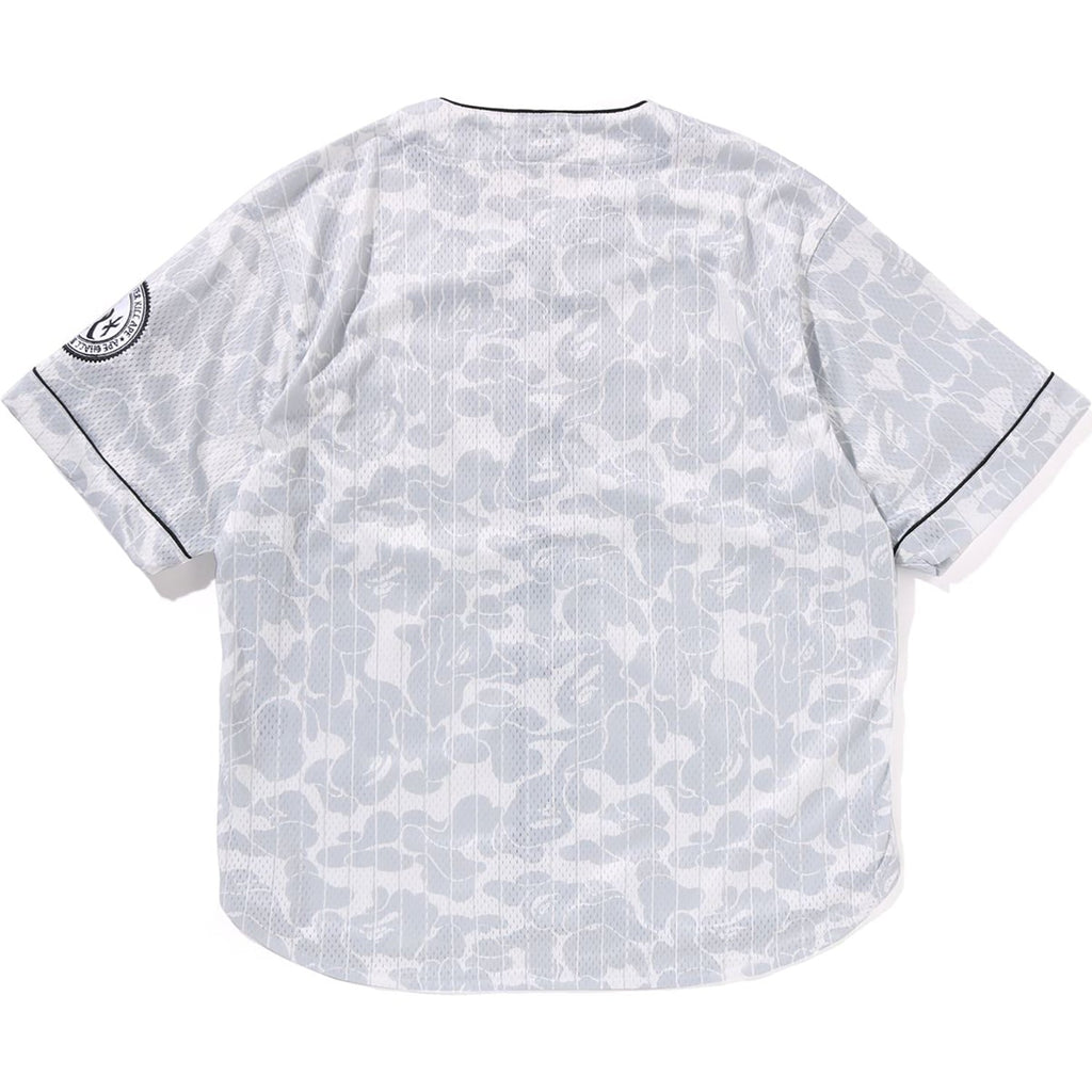 BAPE CAMO STRIPE BASEBALL SHIRT MENS