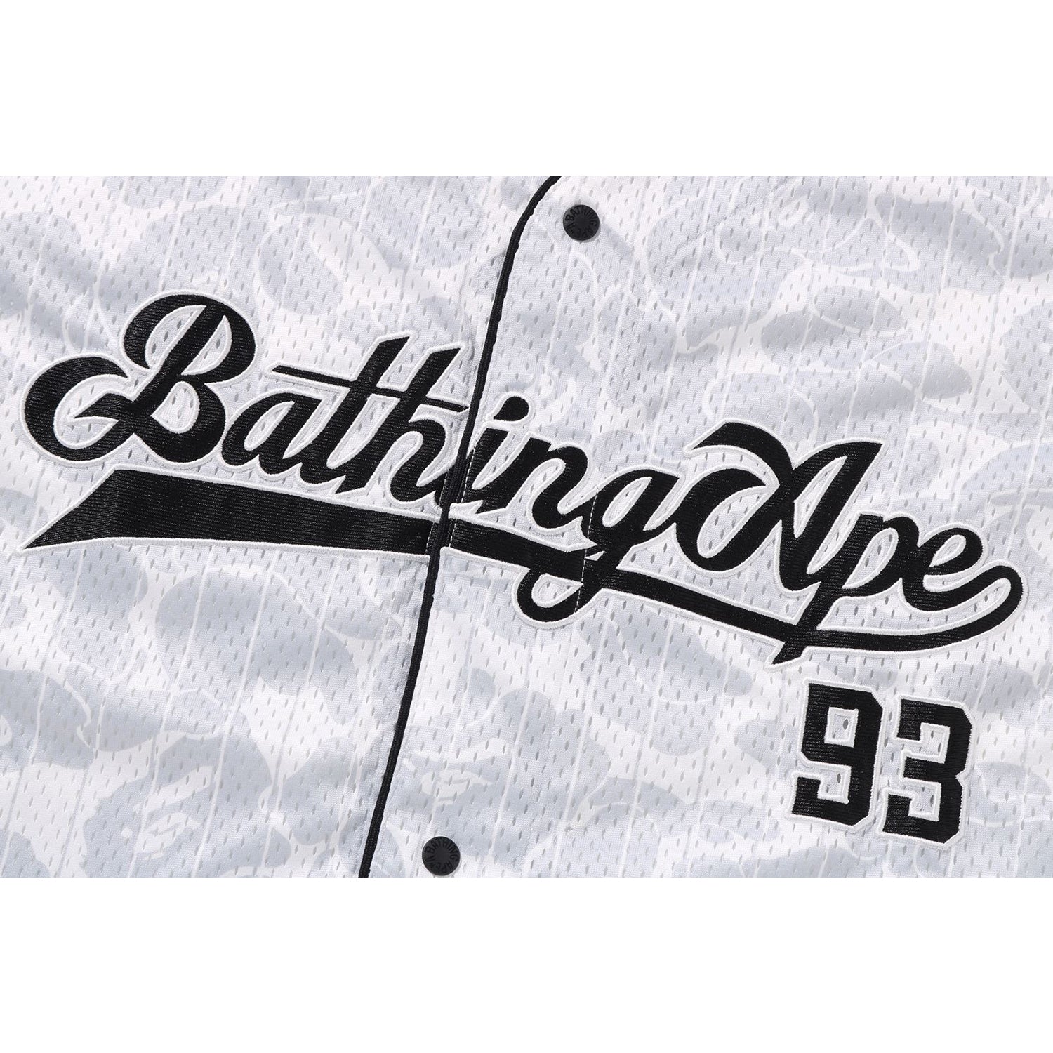 BAPE CAMO STRIPE BASEBALL SHIRT MENS