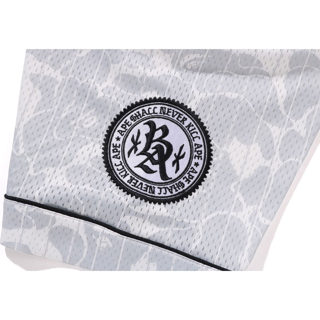 BAPE CAMO STRIPE BASEBALL SHIRT MENS