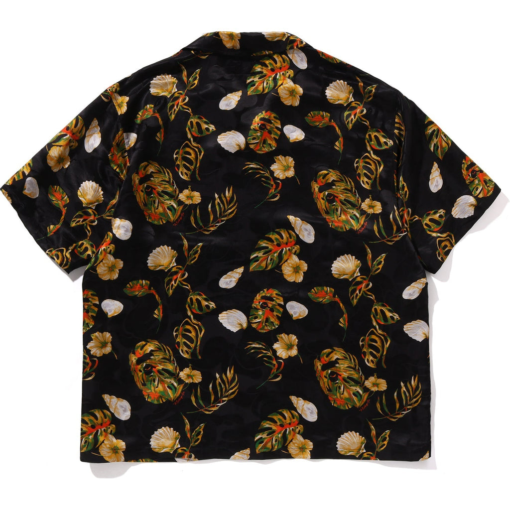 BAPE VACATION PATTERN OPEN COLLAR SS SHIRT MENS