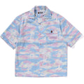 BAPE PALM TREE CAMO OPEN COLLAR SHIRT LADIES