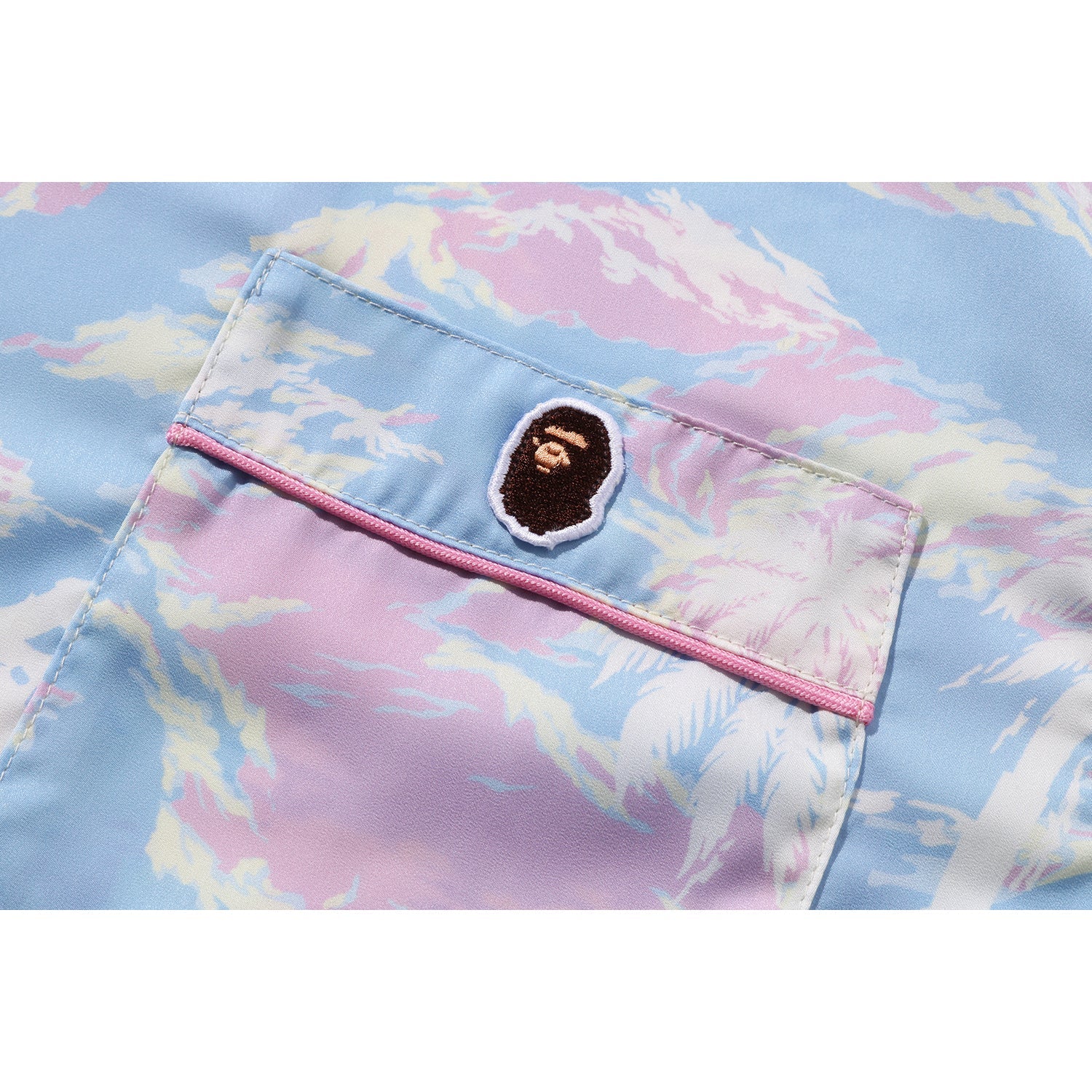 BAPE PALM TREE CAMO OPEN COLLAR SHIRT LADIES