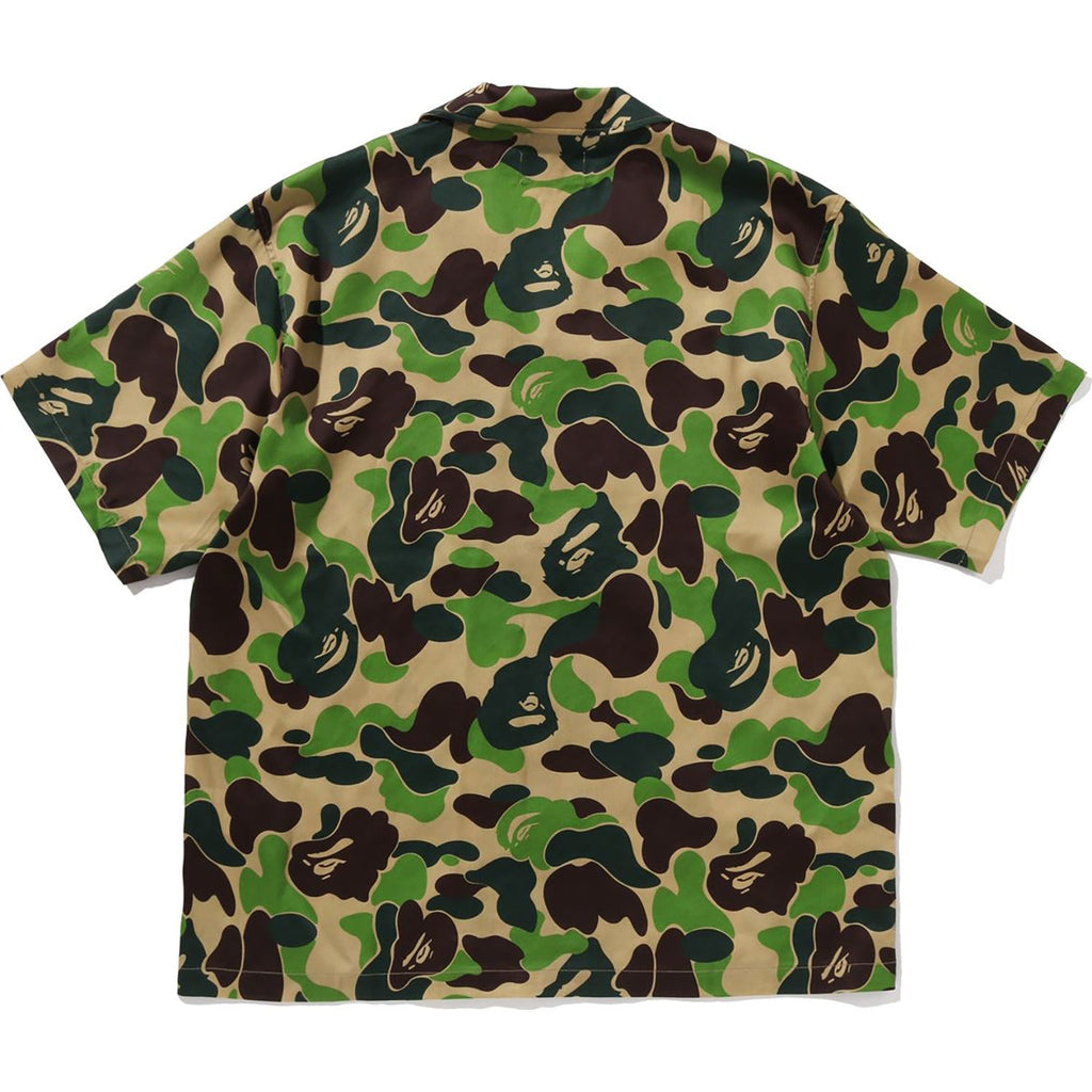 BAPE ABC CAMO OPEN COLLAR SS SHIRT MENS