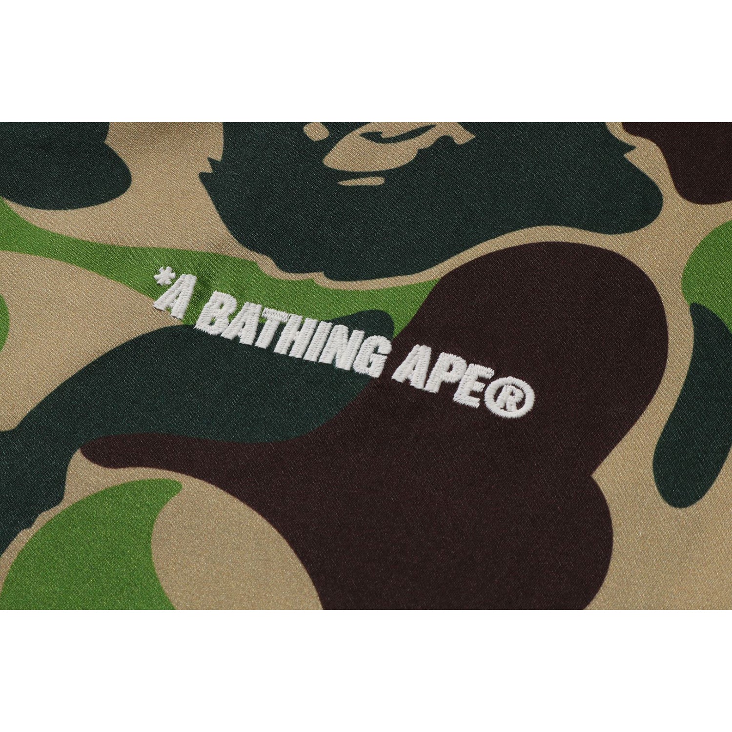 BAPE ABC CAMO OPEN COLLAR SS SHIRT MENS