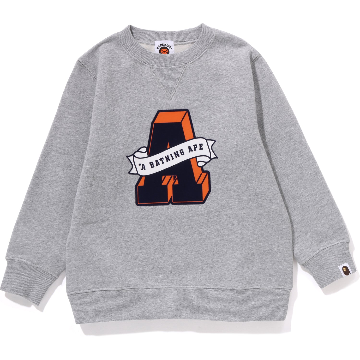 BAPE A LETTERED CREWNECK KIDS