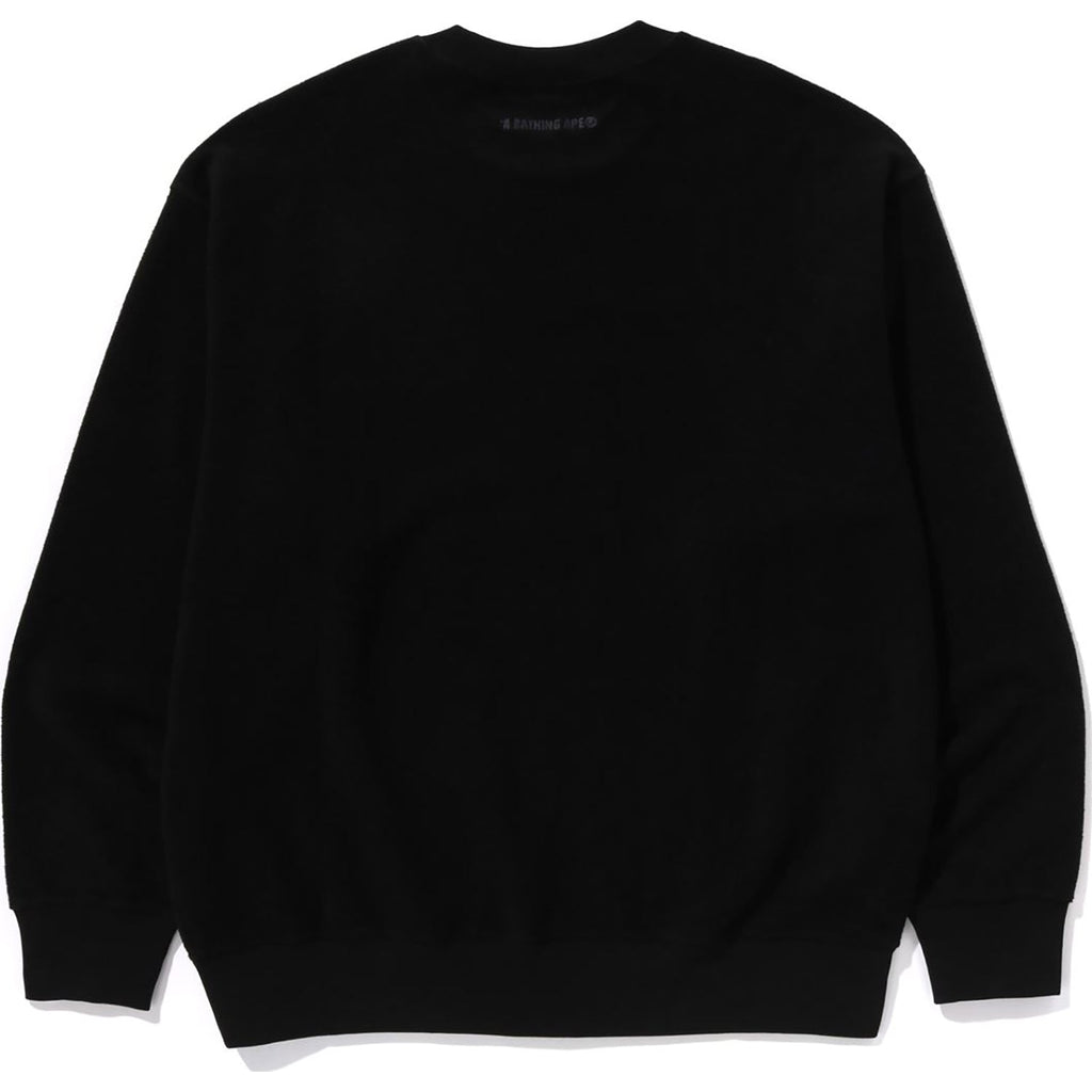 BAPE BATHING APE LOGO RELAXED FIT CREWNECK SWEATSHIRT MENS