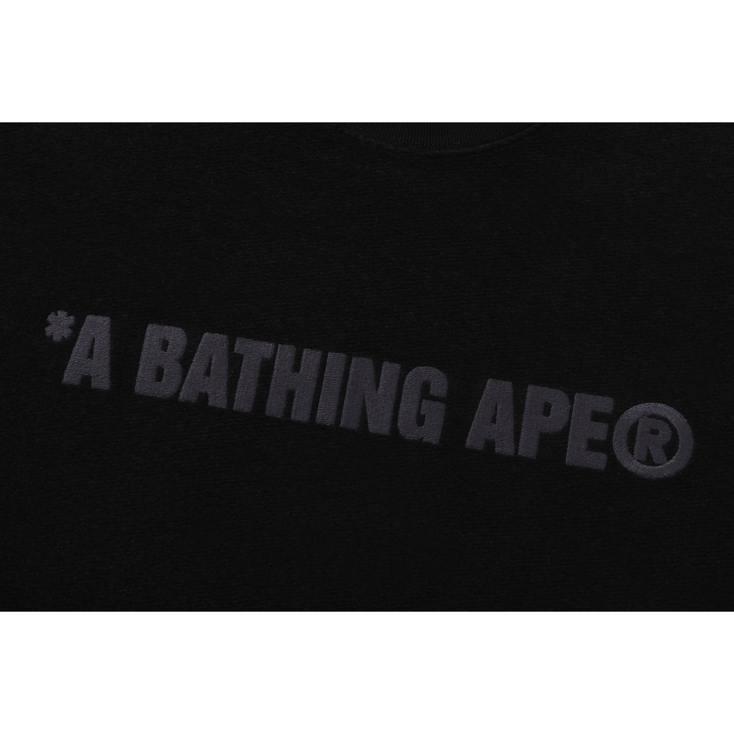 BAPE BATHING APE LOGO RELAXED FIT CREWNECK SWEATSHIRT MENS