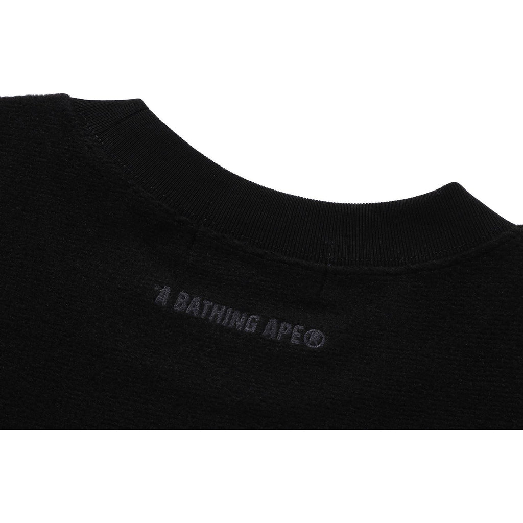 BAPE BATHING APE LOGO RELAXED FIT CREWNECK SWEATSHIRT MENS
