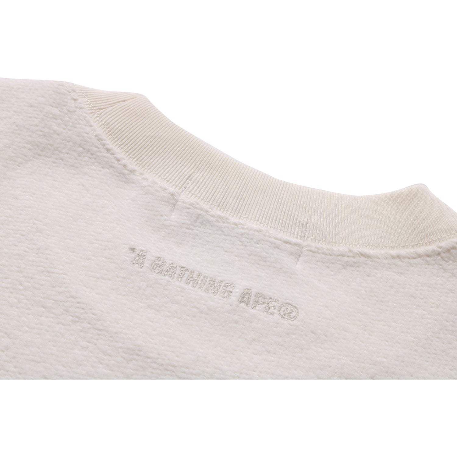 BAPE BATHING APE LOGO RELAXED FIT CREWNECK SWEATSHIRT MENS