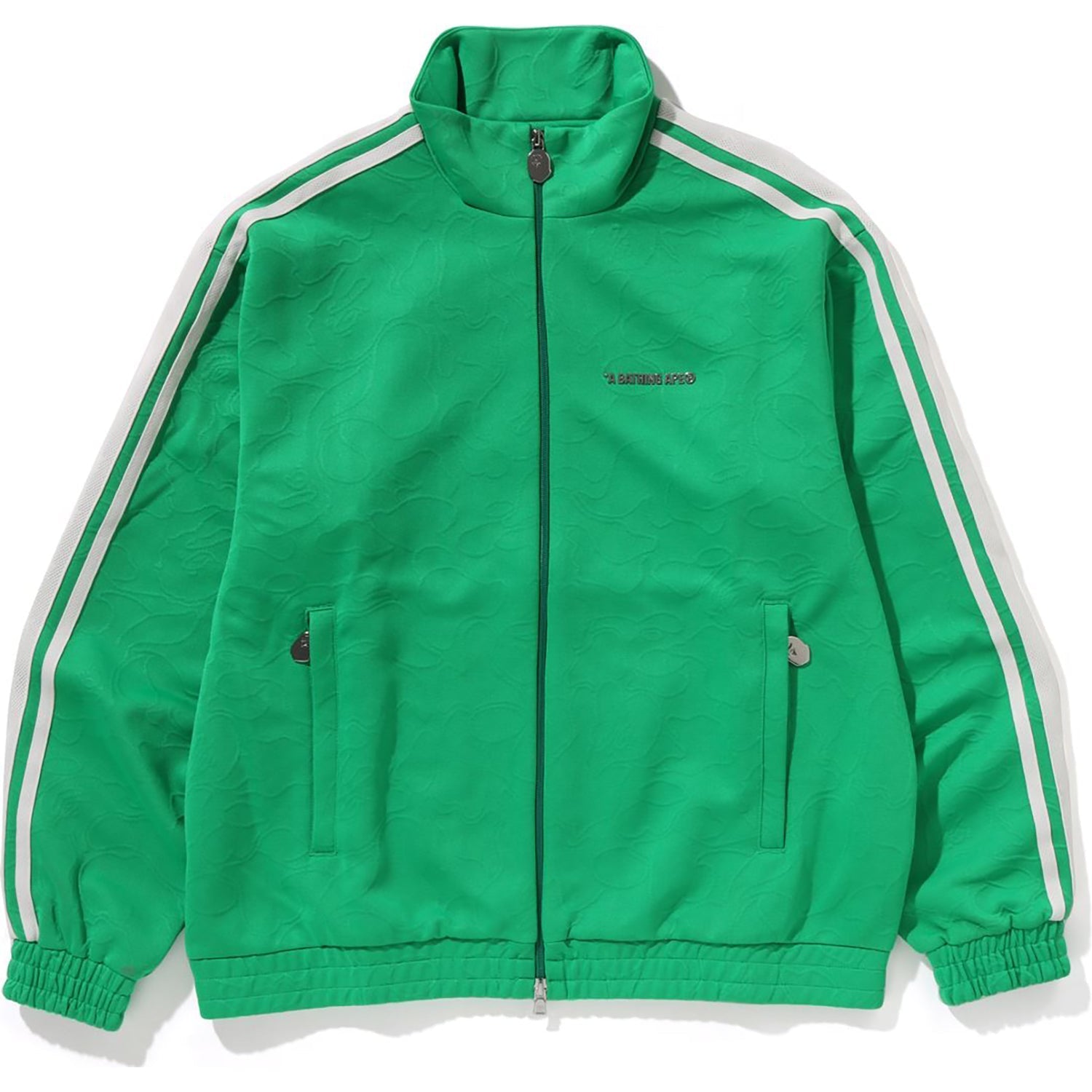 BAPE LINE CAMO JACQUARD BATHING APE LOGO RELAXED FIT TRACK JACKET MENS