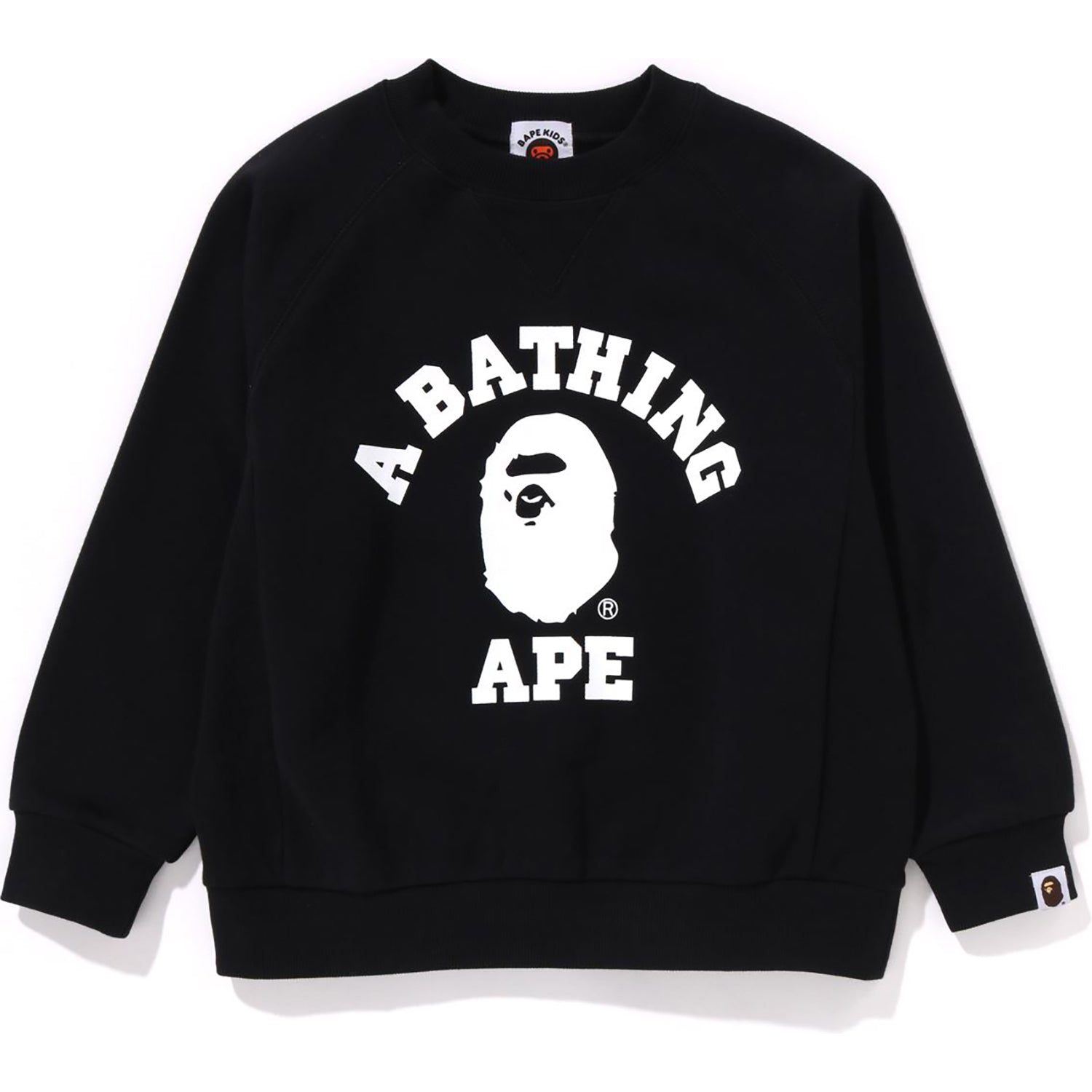 BAPE COLLEGE RELAXED FIT CREWNECK SWEATSHIRT KIDS