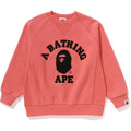 BAPE COLLEGE RELAXED FIT CREWNECK SWEATSHIRT KIDS