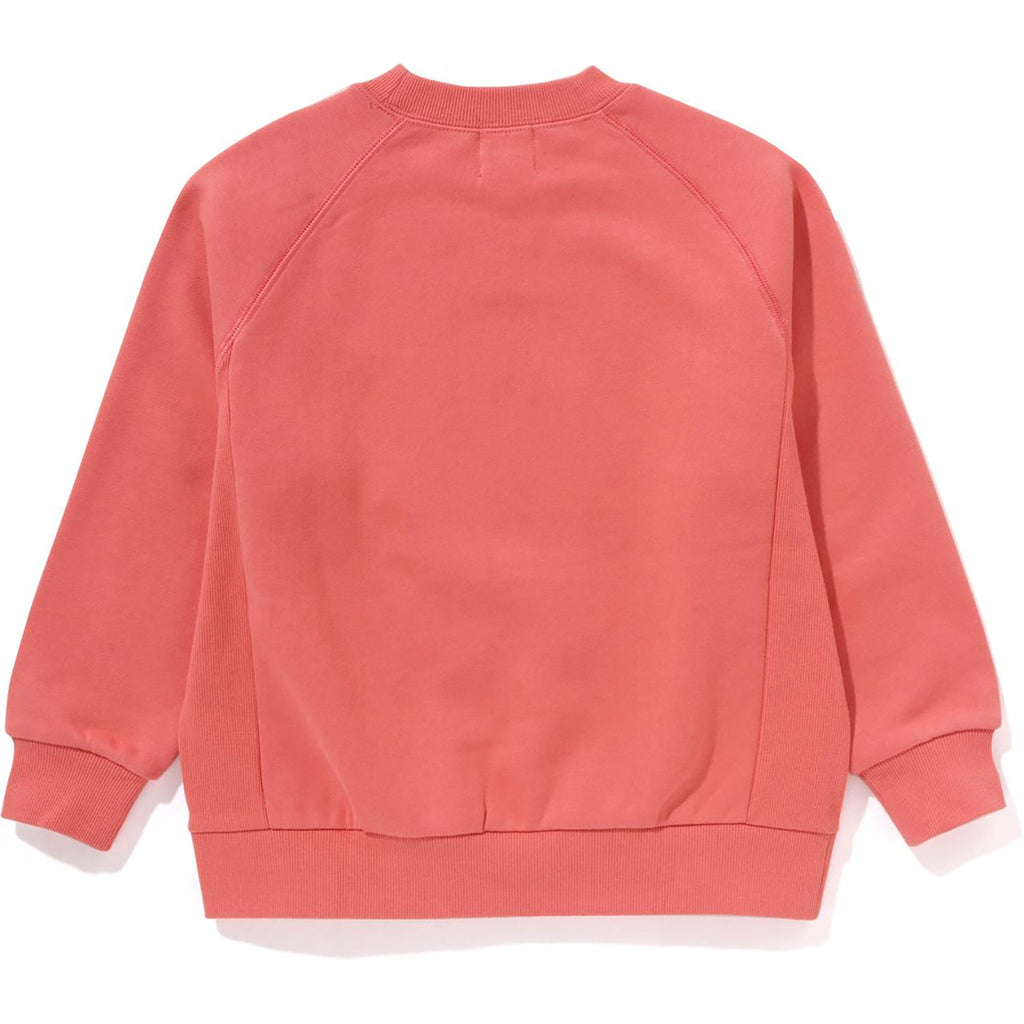 BAPE COLLEGE RELAXED FIT CREWNECK SWEATSHIRT KIDS