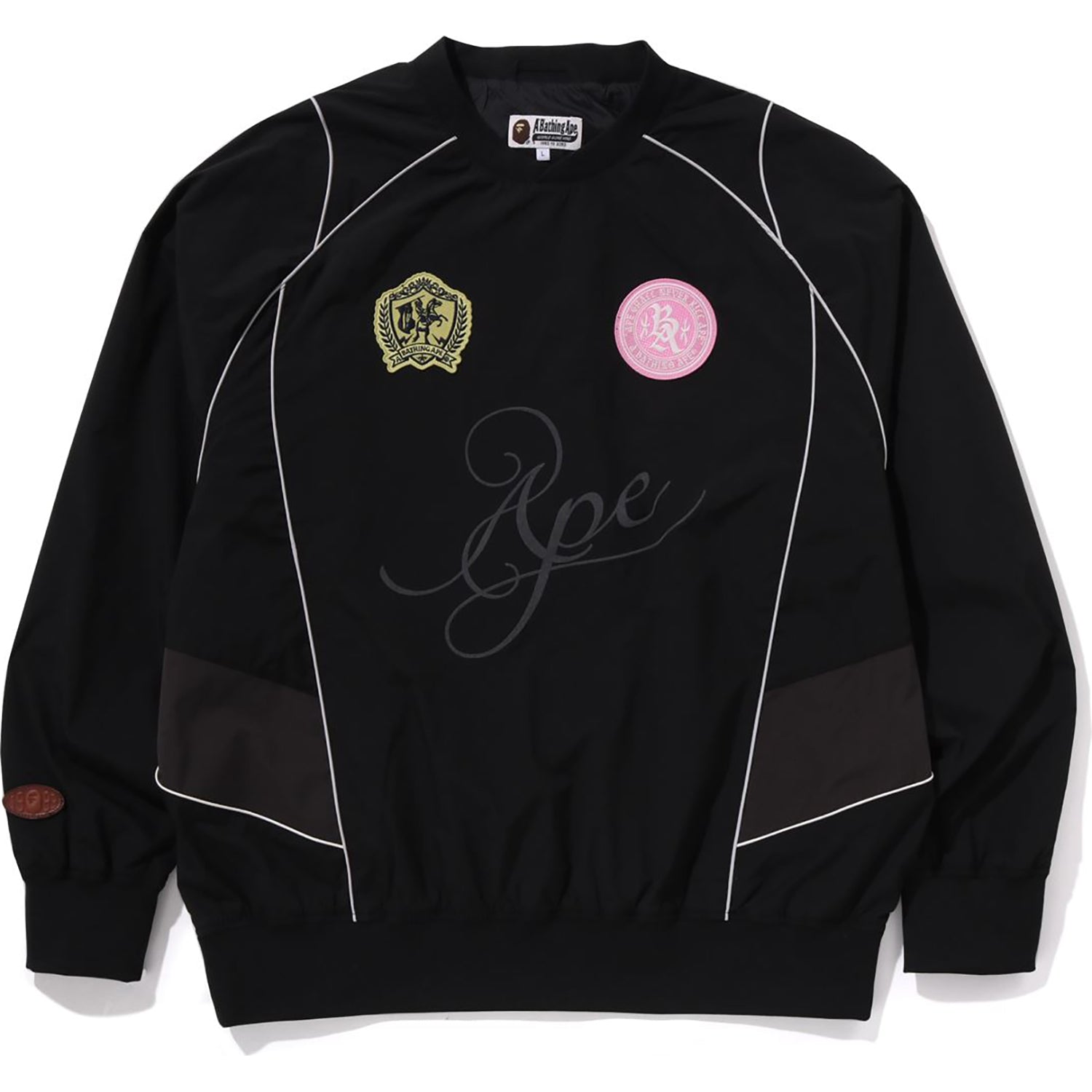 BAPE MULTI LOGO RELAXED FIT PULLOVER MENS