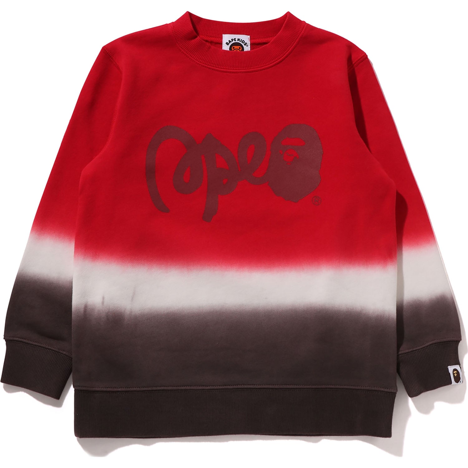 BAPE GRADATION CREWNECK SWEATSHIRT KIDS