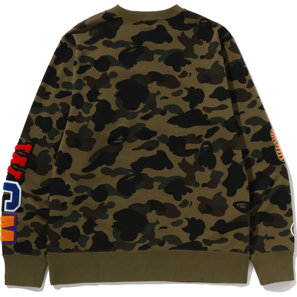 BAPE 1ST CAMO SHARK CREWNECK SWEATSHIRT MENS