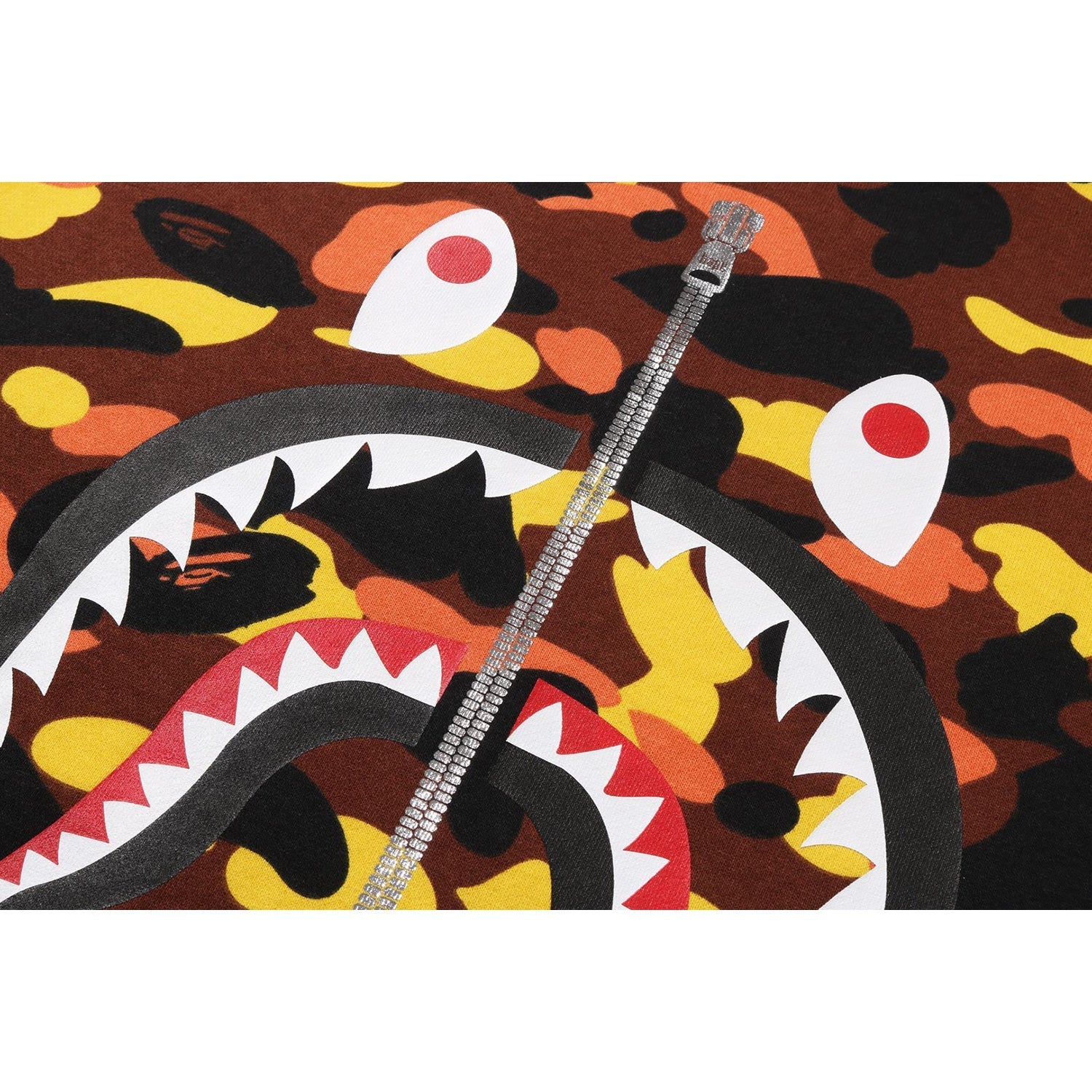 BAPE 1ST CAMO SHARK CREWNECK SWEATSHIRT MENS