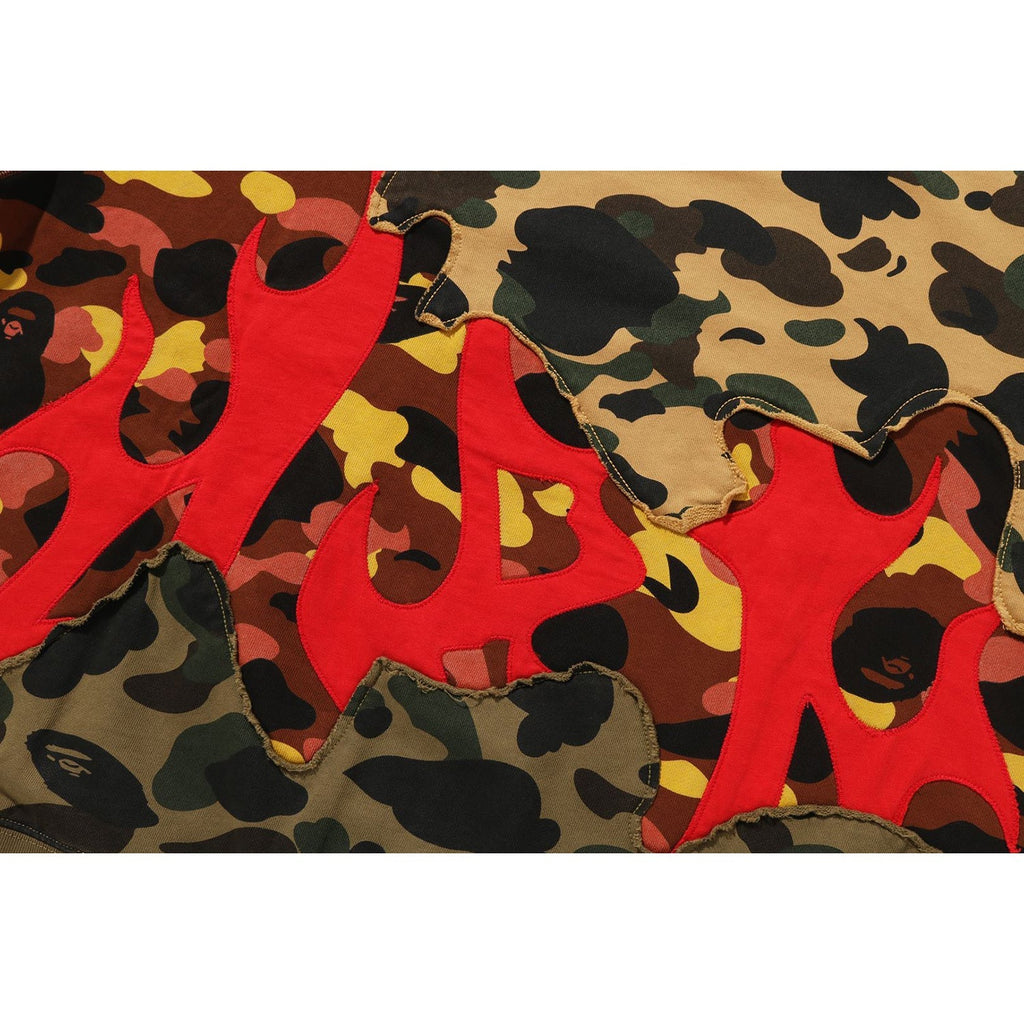 BAPE 1ST CAMO UPCYCLED RELAXED FIT CREWNECK SWEATSHIRT MENS