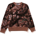 BAPE TREE EDGE CAMO CREWNECK SWEATSHIRT LADIES