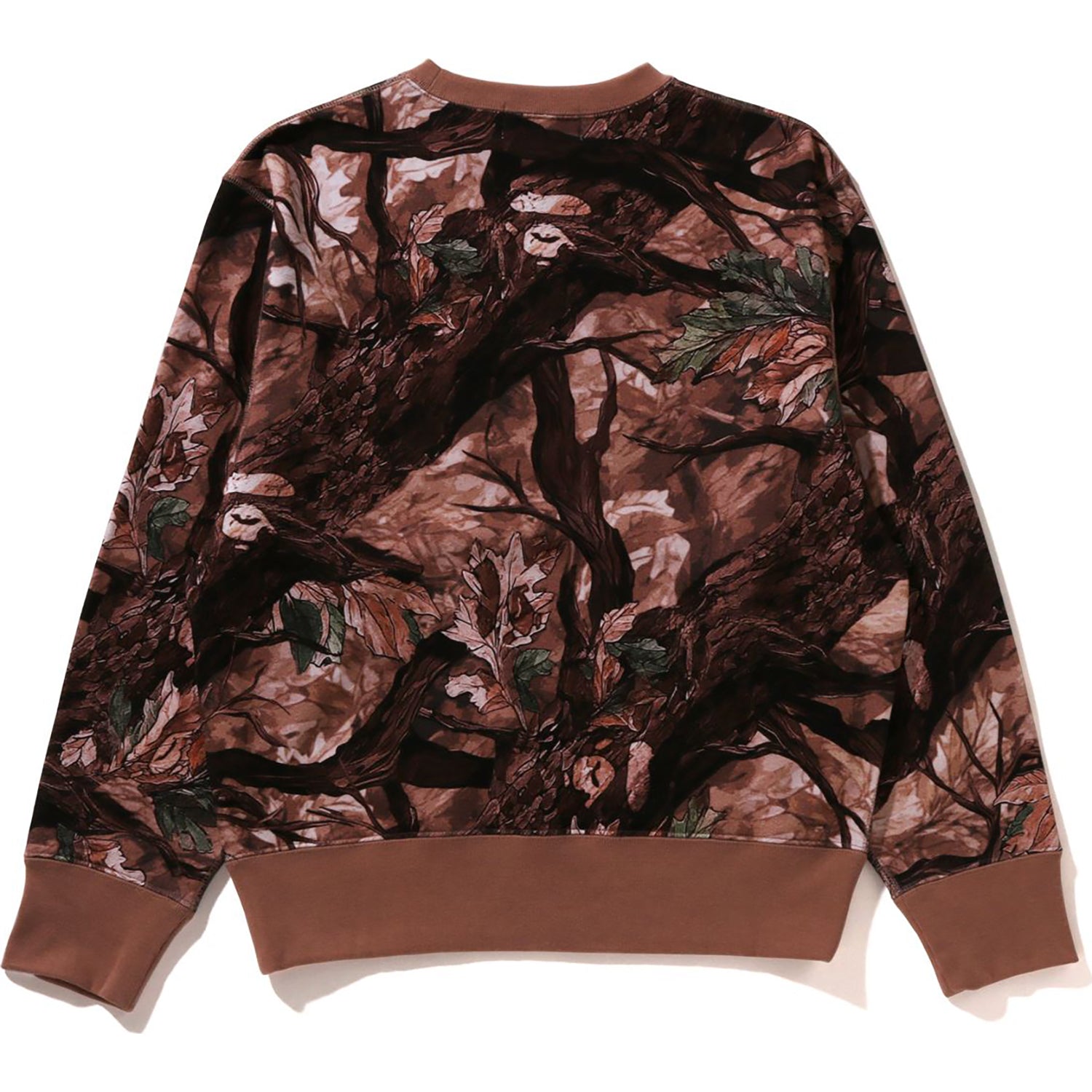BAPE TREE EDGE CAMO CREWNECK SWEATSHIRT LADIES