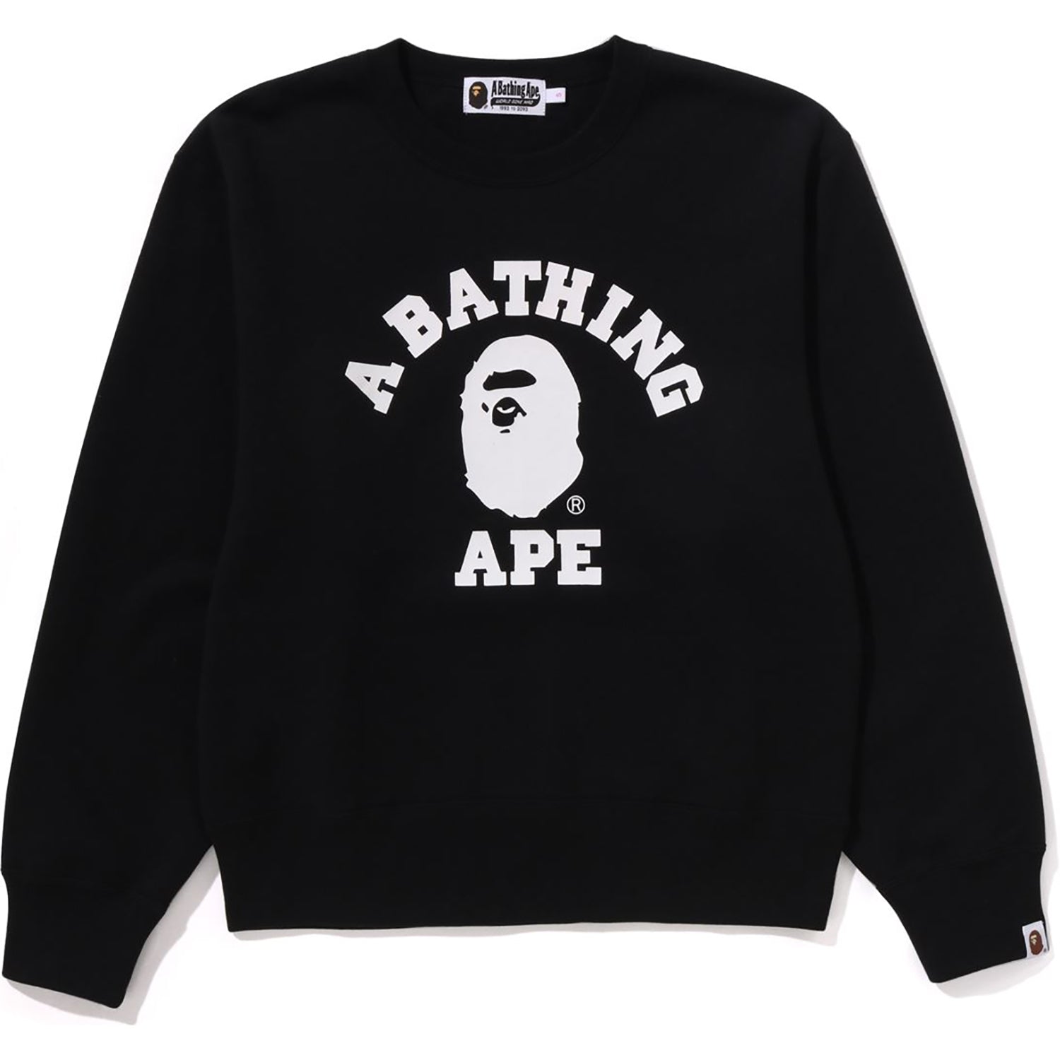 BAPE COLLEGE CREWNECK SWEATSHIRT LADIES
