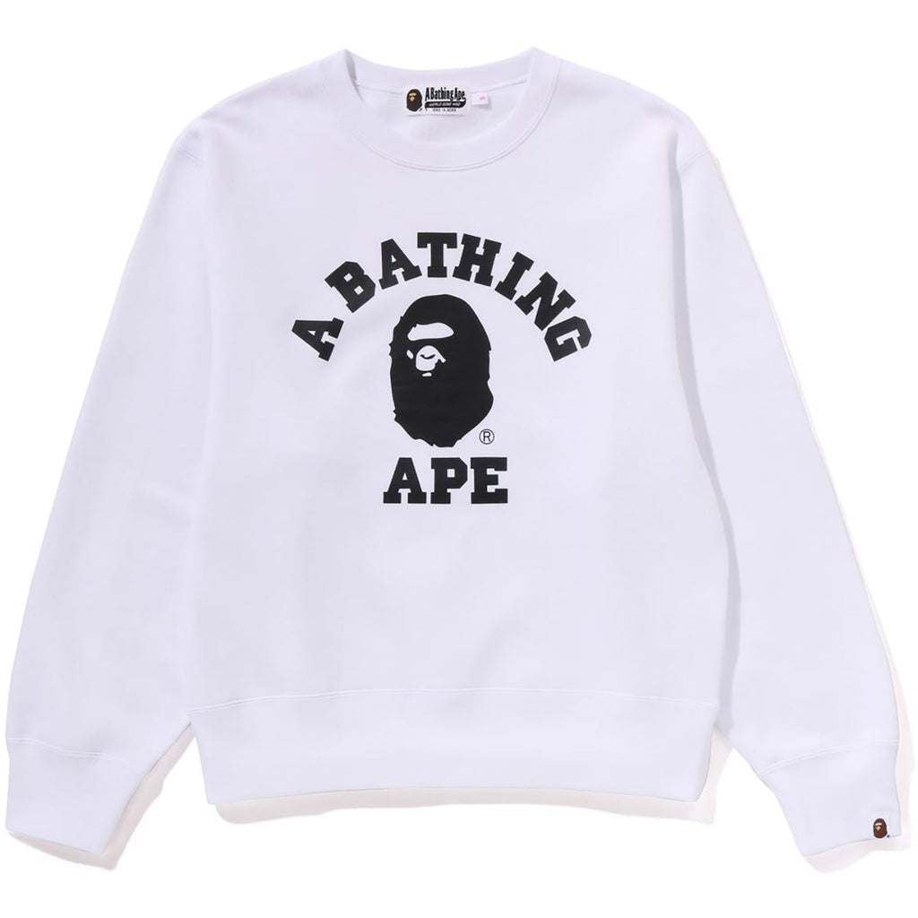 BAPE COLLEGE CREWNECK SWEATSHIRT LADIES