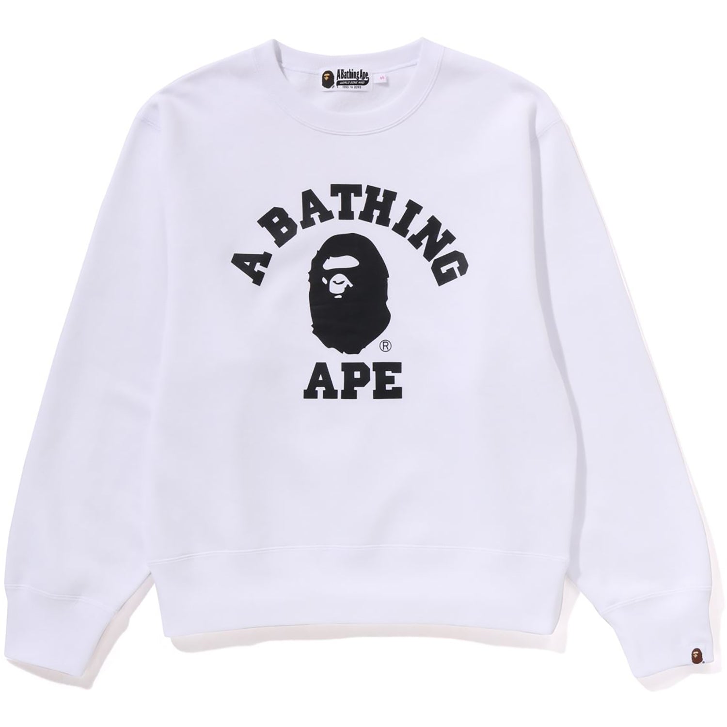 BAPE COLLEGE CREWNECK SWEATSHIRT LADIES