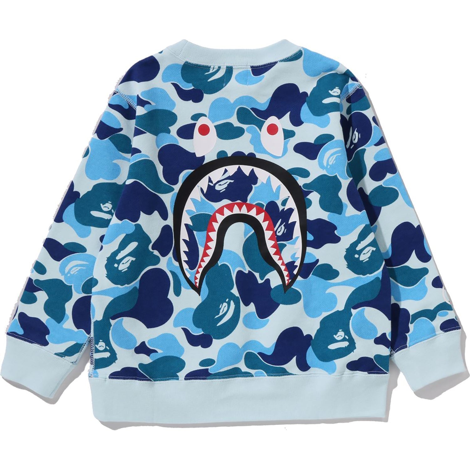 BAPE ABC CAMO SHARK CREWNECK SWEATSHIRT KIDS