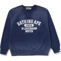 BAPE DESTROY WASHED EFFECT RELAXED FIT CREWNECK SWEATSHIRT MENS