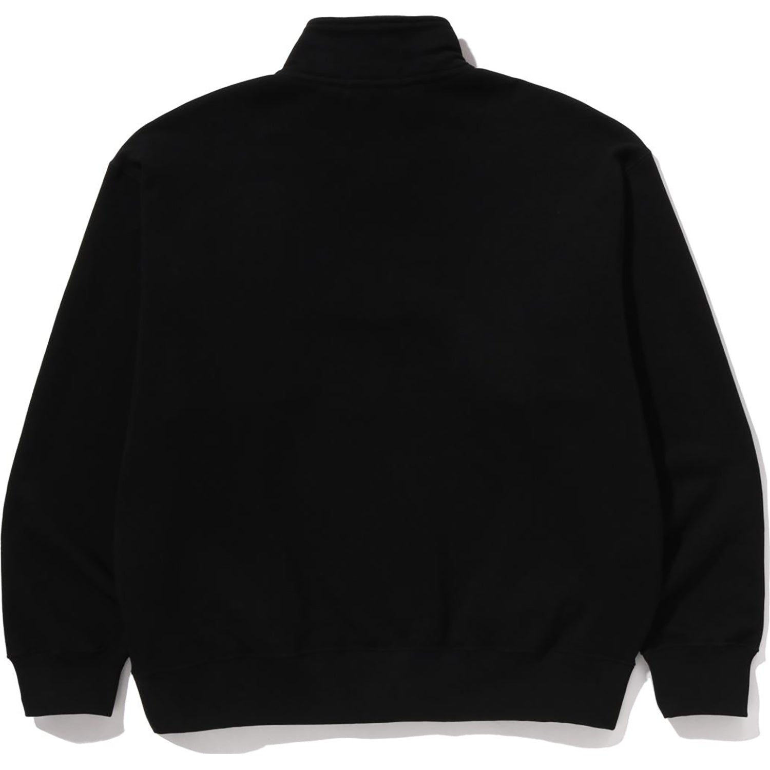 BAPE COLLEGE HALF ZIP RELAXED FIT CREWNECK SWEATSHIRT MENS