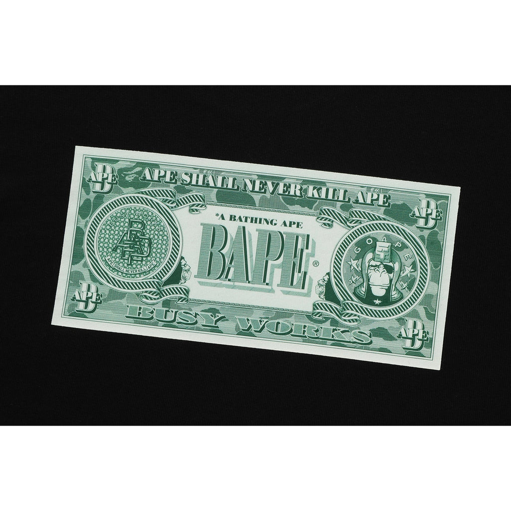 BAPE BANKNOTE RELAXED FIT CREWNECK SWEATSHIRT MENS